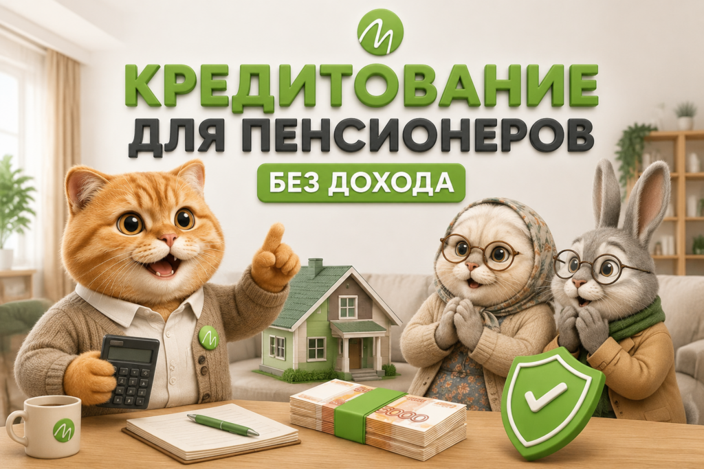 Особенности кредитования для пенсионеров без дохода