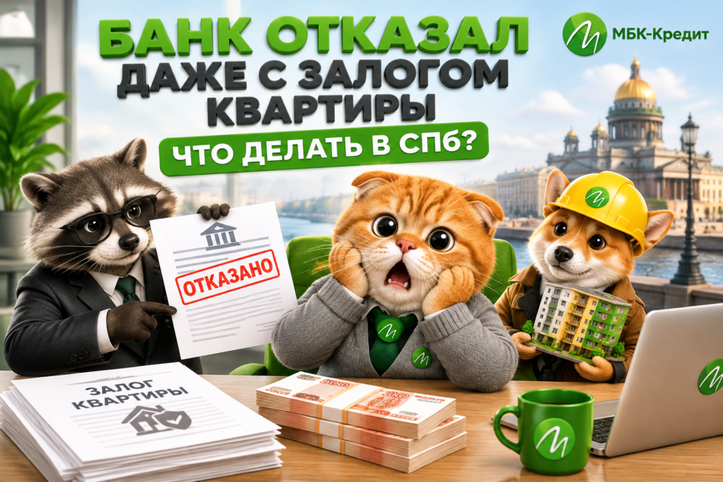 Банк отказал даже с залогом квартиры: что делать в СПб