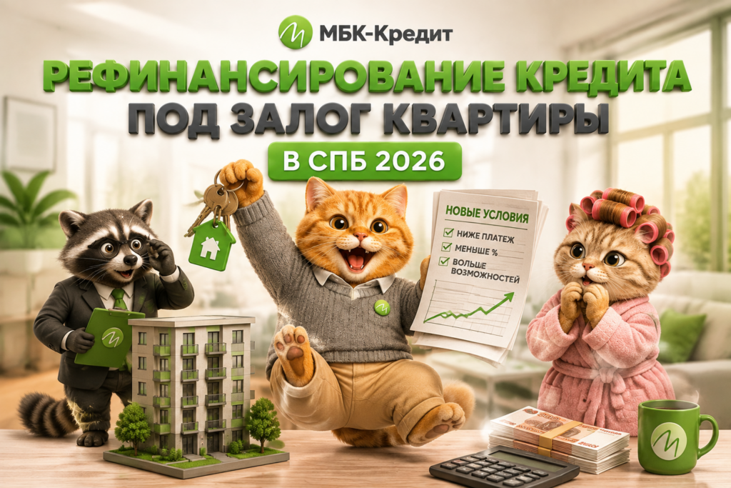 Рефинансирование кредита под залог квартиры в СПб 2026