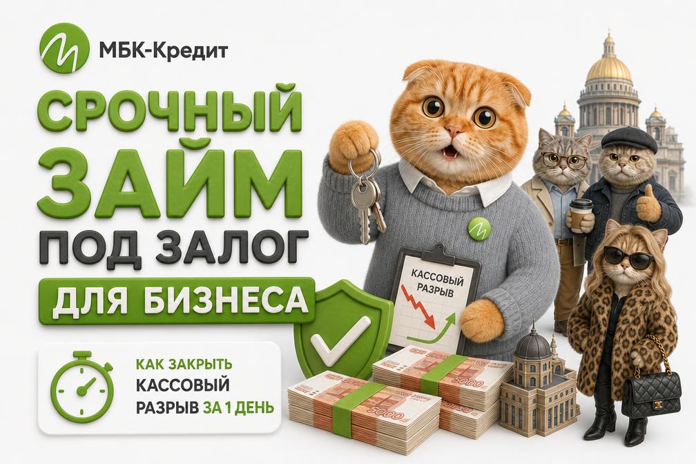 Срочный займ под залог для бизнеса: как закрыть кассовый разрыв за 1 день