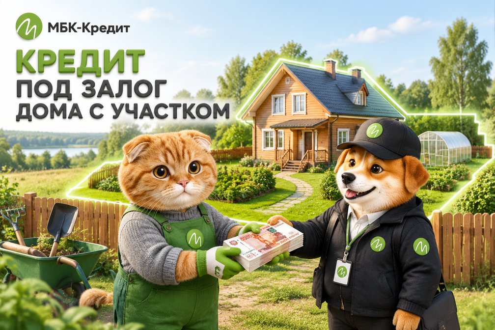 Владелец загородного дома с участком получает деньги под залог дома и земли в Ленобласти