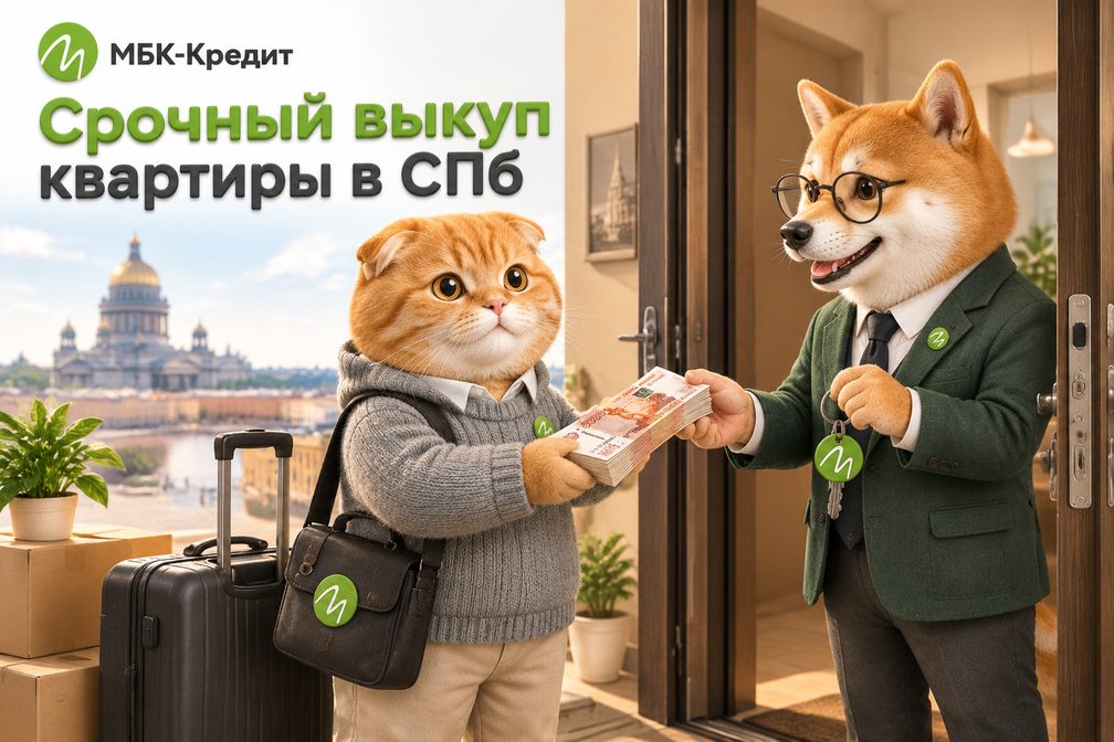 Собственник передаёт ключи инвестору и получает деньги за квартиру — срочный выкуп в СПб