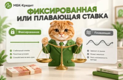 Сравнение фиксированной и плавающей процентной ставки по кредиту
