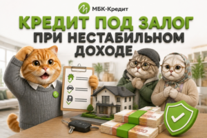 Особенности получения кредита под залог для людей с нестабильным доходом