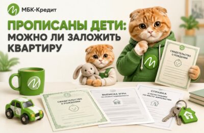 Свидетельство о рождении, выписка ЕГРН и справка о регистрации — документы для залога квартиры, где прописаны дети
