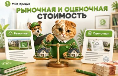 Сравнение рыночной и оценочной стоимости квартиры для залога