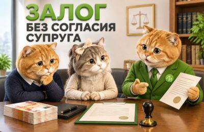 Супруги у нотариуса обсуждают согласие на залог квартиры с экспертом МБК-Кредит