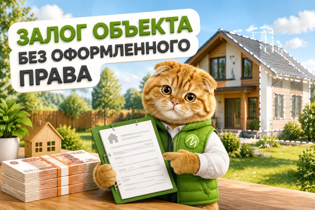 Эксперт МБК-Кредит с документами у дома, право на который ещё не оформлено