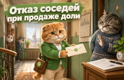 Эксперт МБК-Кредит вручает соседу уведомление о продаже доли в коммунальной квартире