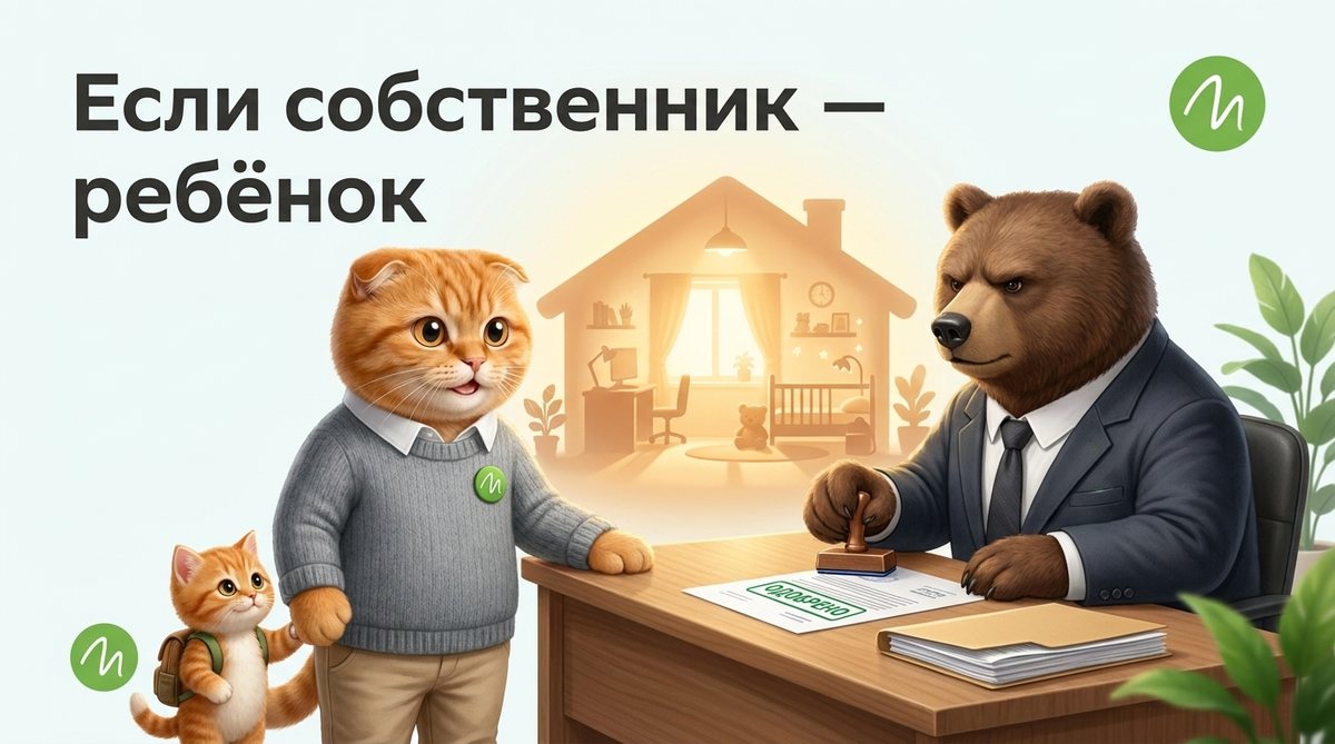 Сотрудник опеки одобряет документы на залог квартиры с долей ребёнка