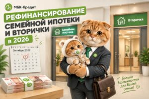 Можно ли рефинансировать семейную ипотеку и ипотеку на вторичку в 2026 году